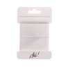 SACHET DE 6 / ELASTIQUE PLAT MAILLE POLYESTER BLANC 30 MM. X 1,0 M.